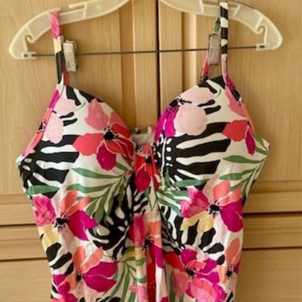 Floral Tankini Top, no bottoms, sorry